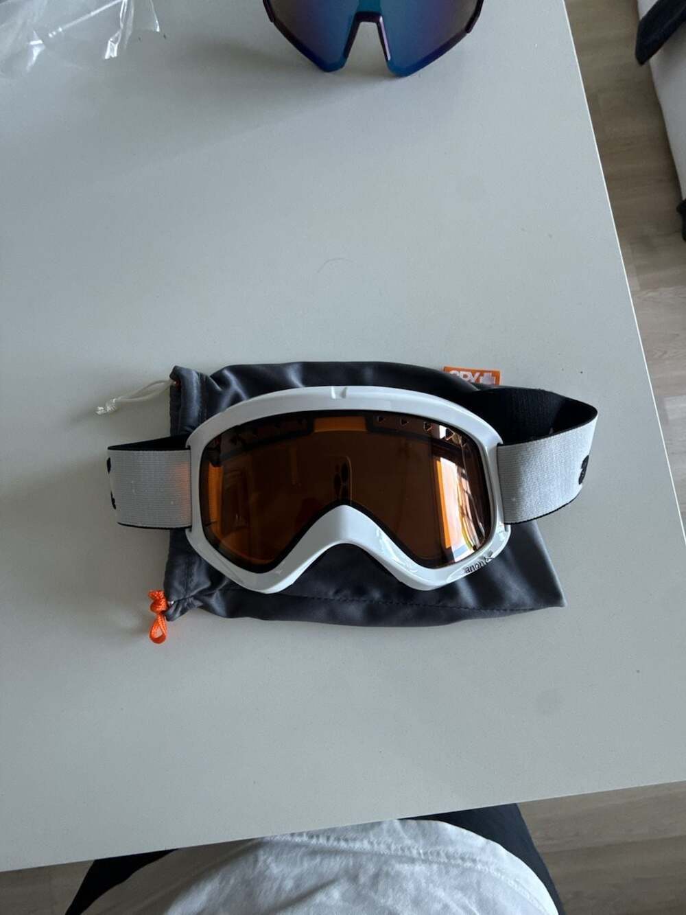 Anon Ski Snowboard Goggles White with Orange Lens
